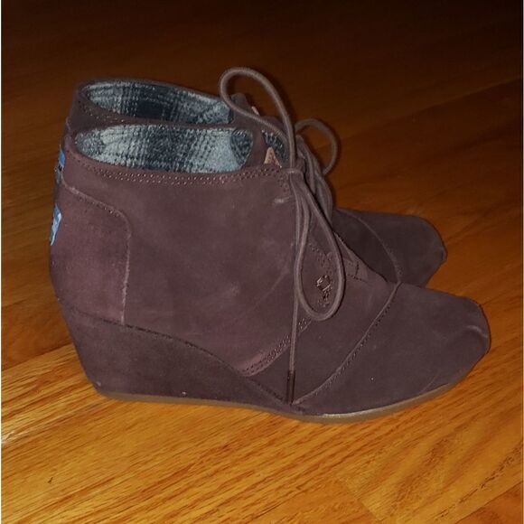 Toms brown leather booties - Picture 1 of 8